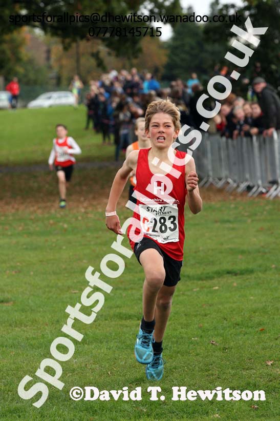 Boys under-13s Northern Cross Country Relays, Graves Park, Sheffield. Photo: David T. Hewitson/Sports for All Pics